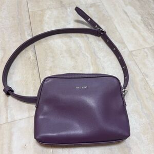 NWOT Matt & Nat Purple Crossbody Bag with Adjustable Strap